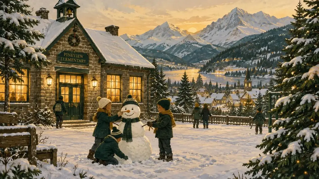 小雪人的合唱团 - 桃花电影 《小雪人的合唱团》剧照背景